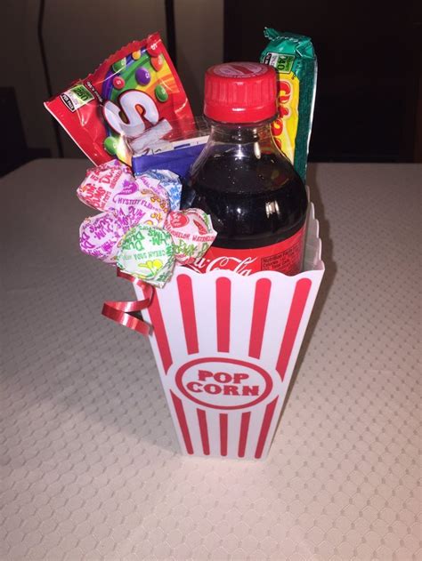 popcorn t baskets | Movie basket gift, Popcorn gift, Christmas crafts for gifts