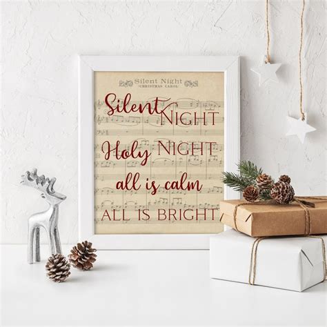 Silent Night In Sign Language Printable - Printable Word Searches