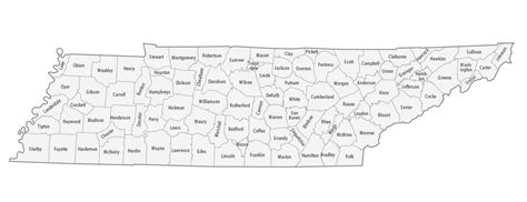 Tennessee County Map - GIS Geography