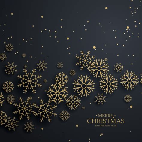 Christmas Background Black And Gold