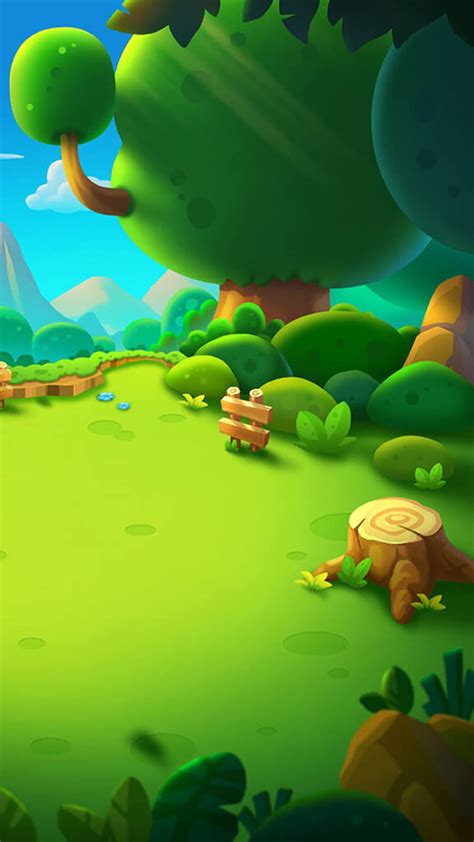 Cartoon H5 Green Background | Game background art, 2d game art, Game ...