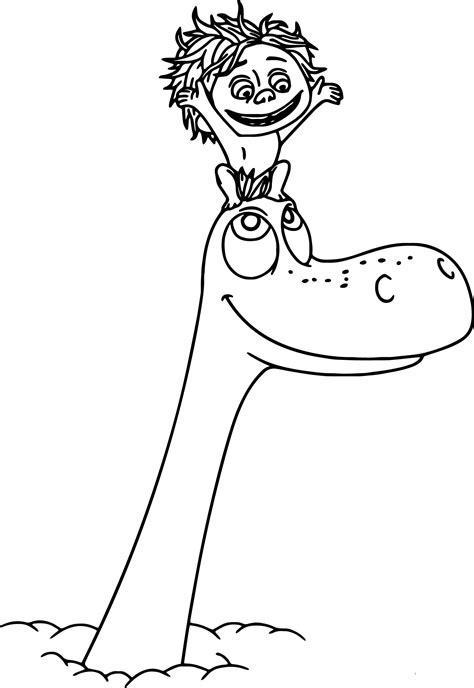 Arlo The Good Dinosaur Coloring Pages - SVG Coloring