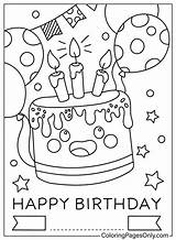 Free Happy Birthday Card Coloring Page  Printable Pages sketch template