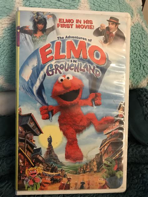 A vhs tape of the adventures of Elmo in grouchland. I never watched this movie until a few days ...