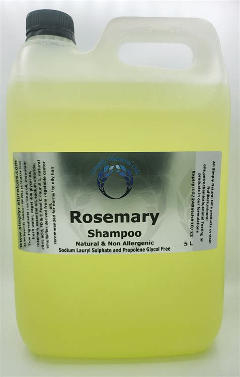 Rosemary Shampoo 5 Litre – Simply Natural Oils ( Aust ) Pty Ltd