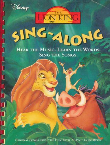 Disneys The Lion King SingAlong, Unknown Author. (Paperback 1557235988)