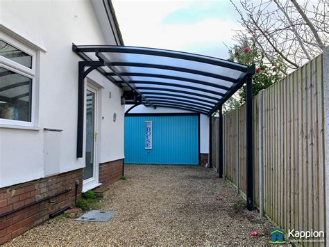 Custom tapered Carport installed in Hampshire | Kappion Carports & Canopies