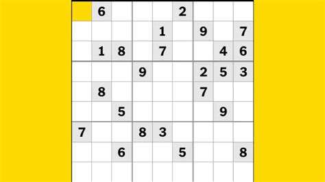 NYT Sudoku Medium Puzzle Today 26 February 2024