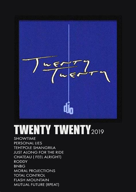 TWENTY TWENTY-DJO ALBUM POSTER | Music print, Joe keery, Feelings