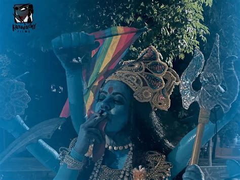 Movie poster showing Goddess Kali smoking cigarette sparks outrage