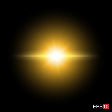 Isolated Yellow Rays With Lens Flare Background, Background, Burst, Light Background Image And ...