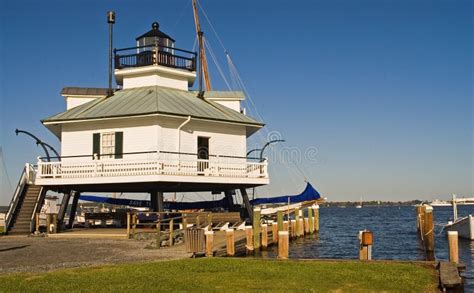 Chesapeake Bay Lighthouse stock image. Image of shipping - 1345371