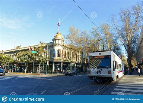 Santa Clara VTA Light Rail, San Jose, California, USA Editorial Photo ...