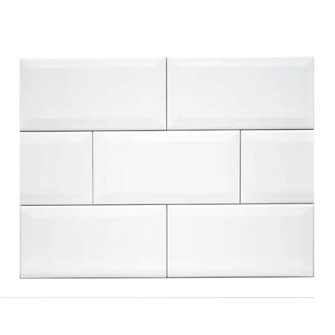 Mulia Tile 4" x 8" Ceramic Subway Tile & Reviews | Wayfair | Beveled subway tile, Ceramic subway ...