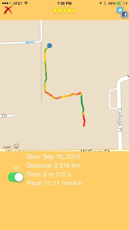 Pedometer - Walk, Map, and Share Your Steps by Mars Tech LLC.