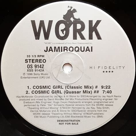 Jamiroquai - Cosmic Girl - Work Promo 2x12"