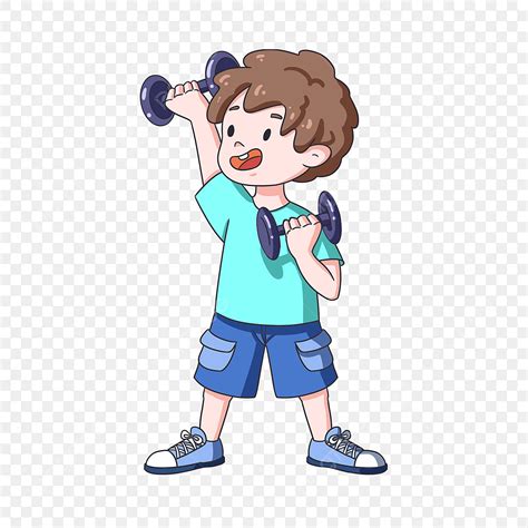 Exercise Boy Clipart PNG Images, Cute Boy Exercise Clipart, Cartoon ...