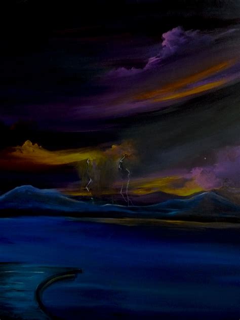 Stormy Night | Stormy night, Acrylic painting canvas, Freelance artist