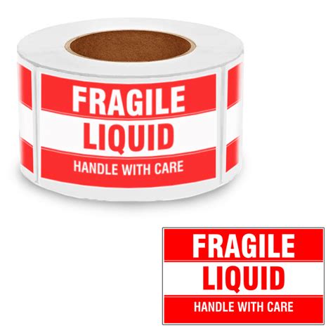 Wholesale Fragile Liquid Label Supplier in USA | Packform