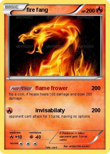 Pokémon fire fang 15 15 - flame frower - My Pokemon Card