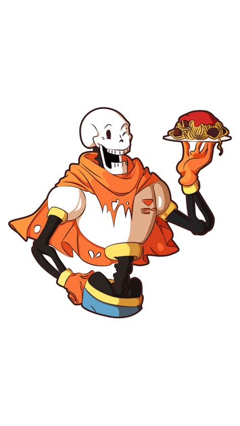 Undertale Papyrus with Spaghetti Sticker | Undertale, Papyrus, Stickers