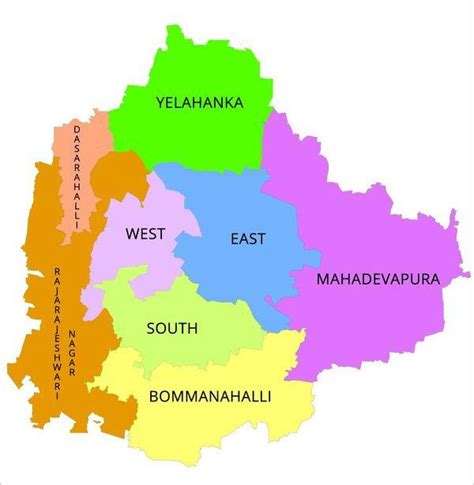 BBMP map - Bangalore BBMP map (Karnataka - India)