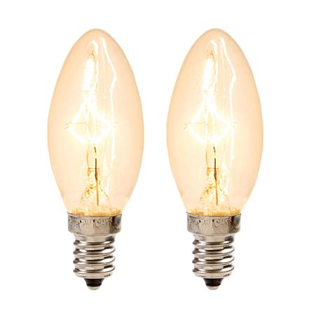 Pack of 2 Cleveland Vintage Lighting Edison Style E12S Base Candelabra ...