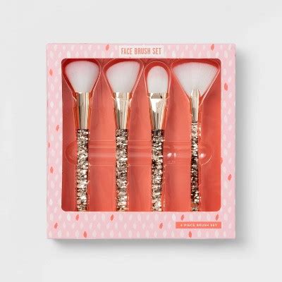 Cosmetic Glitter Face Brush Set - 4pc - Target Beauty™ – Target Inventory Checker – BrickSeek