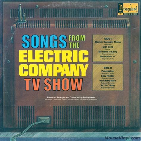 Songs from the Electric Company TV Show by Disneyland Records ...