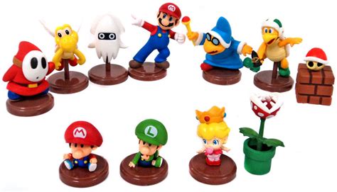 Super Mario Bros Super Mario Bros Collection 3 Set of 11 1.5 Mini Figures Blue Capsule Furuta ...