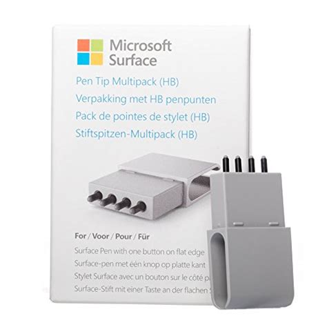 Microsoft Surface Pen Tips Replacement Kit (4-Pack Original HB Type) for Surface Pro, GO, Laptop ...