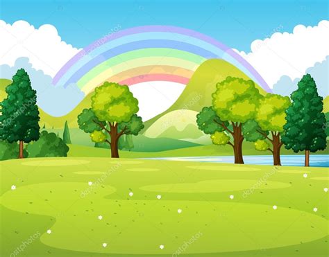 Cartoon Park Background