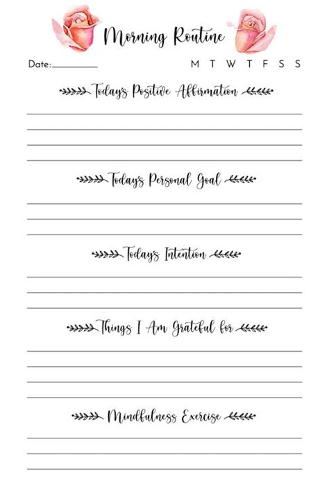 Daily Mindfulness Journal Printable - Etsy Hong Kong