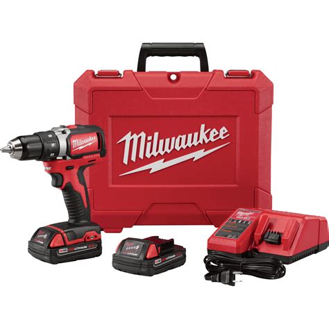 FREE SHIPPING — Milwaukee M18 Li-Ion Cordless Compact Brushless Drill/Driver Kit With 2 ...