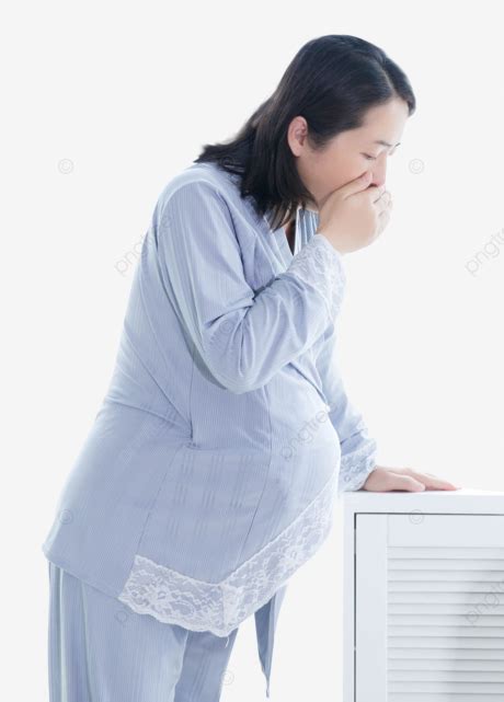 Pregnant Woman With Morning Sickness, Morning Sickness, Pregnant Woman, Portrait PNG Transparent ...