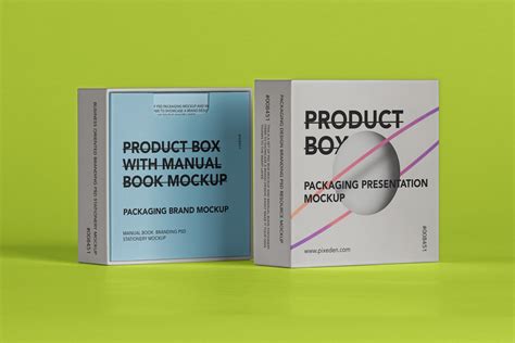 Psd Product Box Mockup Scene | Psd Mock Up Templates | Pixeden