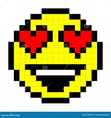 Smiley Pixel Art Style En El Fondo Blanco Vector Ilustración del Vector - Ilustración de ...