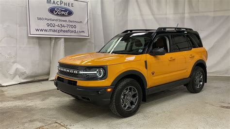 Cyber Orange 2021 Ford Bronco Sport BADLANDS Review - MacPhee Ford - YouTube