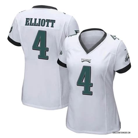 Nike Jake Elliott Philadelphia Eagles Women's Game White Jersey