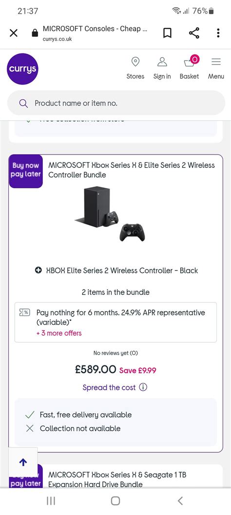 Available for delivery from Currys in the UK, I know some of you are looking : r/XboxSeriesS