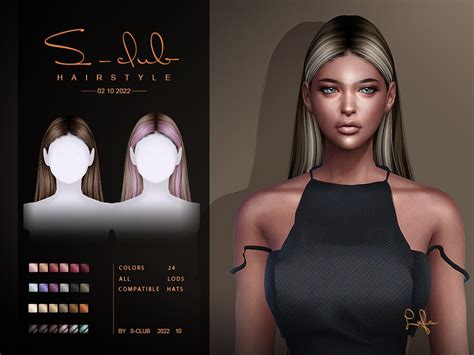 The Sims Resource - Long straight hairstyle(Lofa021022)