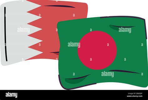 bahrain and bangladesh flags countries isolated icon Stock Vector Image & Art - Alamy
