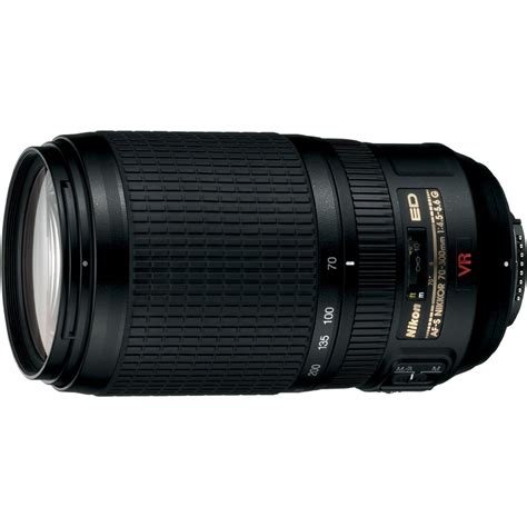 Nikon Nikkor 70-300mm Telephoto Zoom Lens features VR image ...