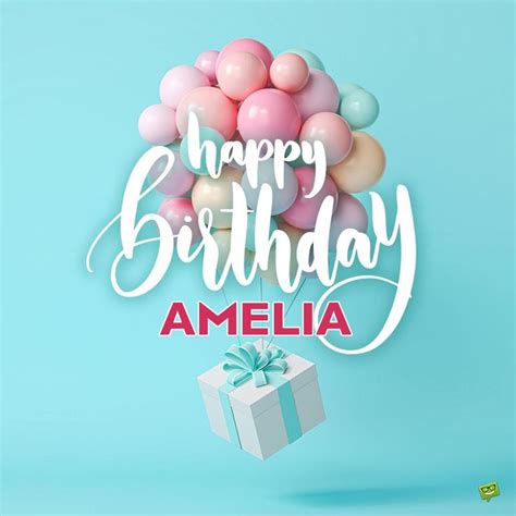 Happy Birthday, Amy/Amelia! | Wishes, images and memes for her | Great birthday wishes, Happy ...