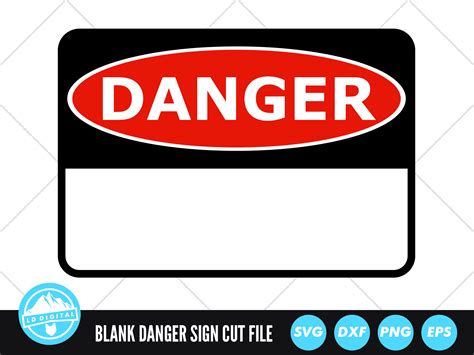 Blank Danger Sign SVG | Warning Sign SVG Grafik Von lddigital · Creative Fabrica