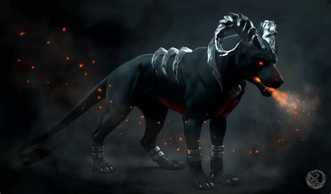 Houndoom by SilanaVerley on DeviantArt | Dog pokemon, Pokemon realistic, Mythical creatures