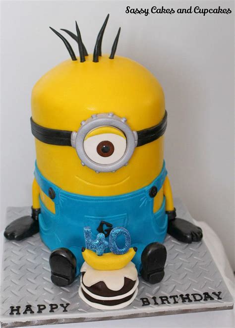 Giant Minion Cake - Decorated Cake by Sassy Cakes and - CakesDecor