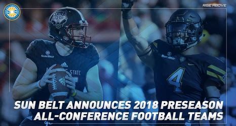 Sun Belt Announces 2018 Preseason All-Conference Football Teams