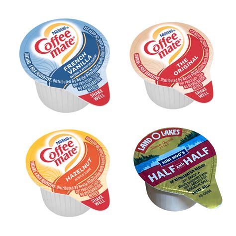 Amazon.com: Coffee Mate Creamer Singles Bundle Includes Land O Lakes Mini Moos half and half ...