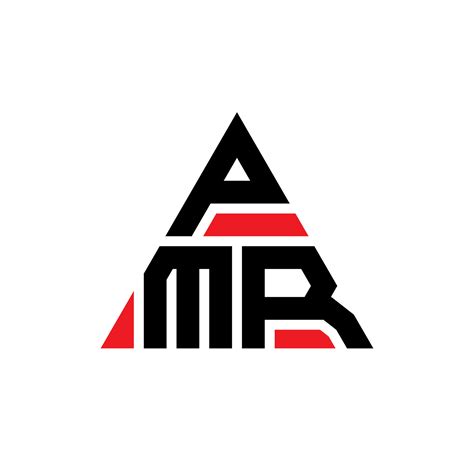 PMR triangle letter logo design with triangle shape. PMR triangle logo design monogram. PMR ...